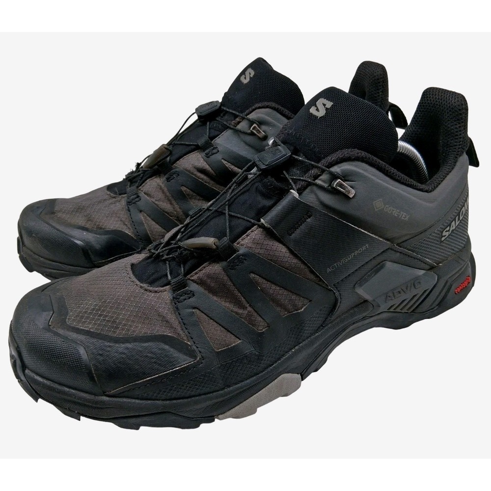 Salomon X Ultra 4 Shoes Mens Size 11 Black Gore-Tex Trail Hiking Sneakers